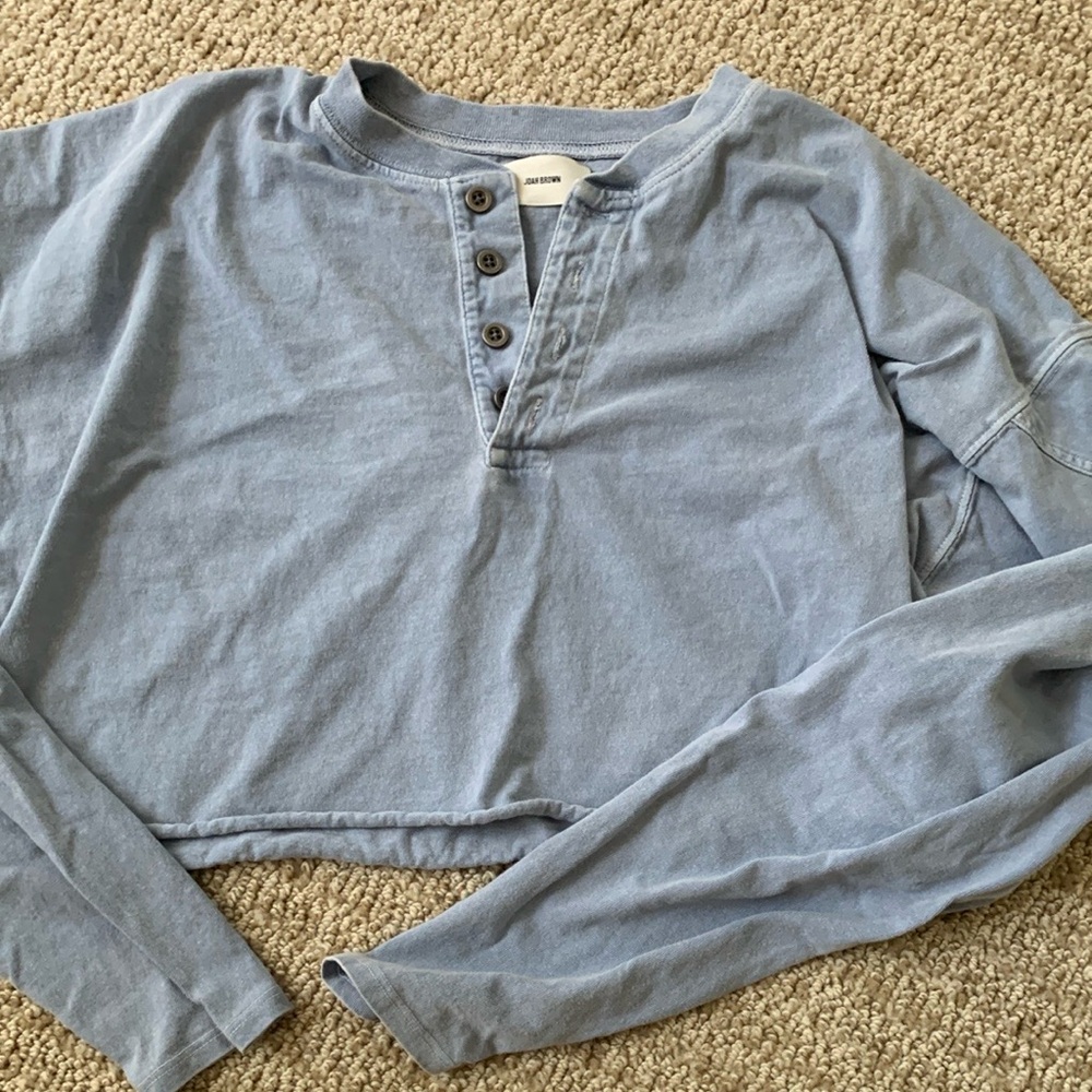 Joah Brown Crop Henley S/M